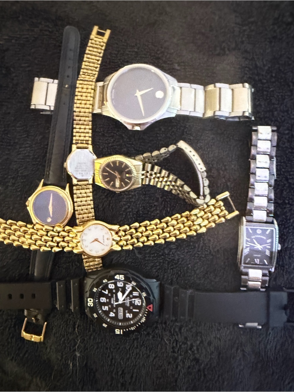 Mixed Men's Watch Collection - Black and Gold Styles - Picture 6 of 11